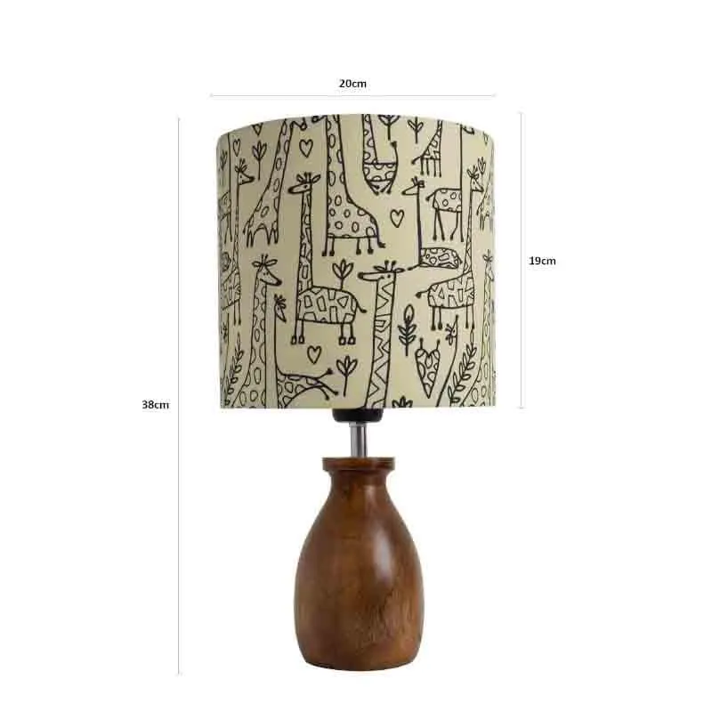 Nordic Tales Fabric Table Lamp - Beige,Brown media 6