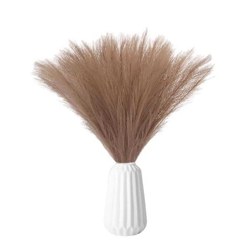 Artificial Feathery Pampas Grass (Brown) - Set Of Four media 8