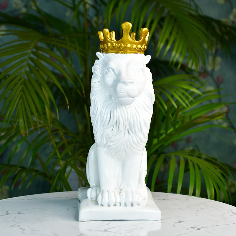 Leo Crown Showpiece - White image 6