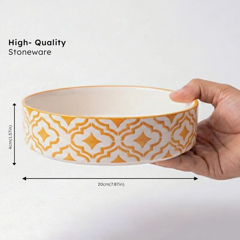 Zalvo Ceramic Salad Bowl (700 mL Each) - Set Of Two media 7