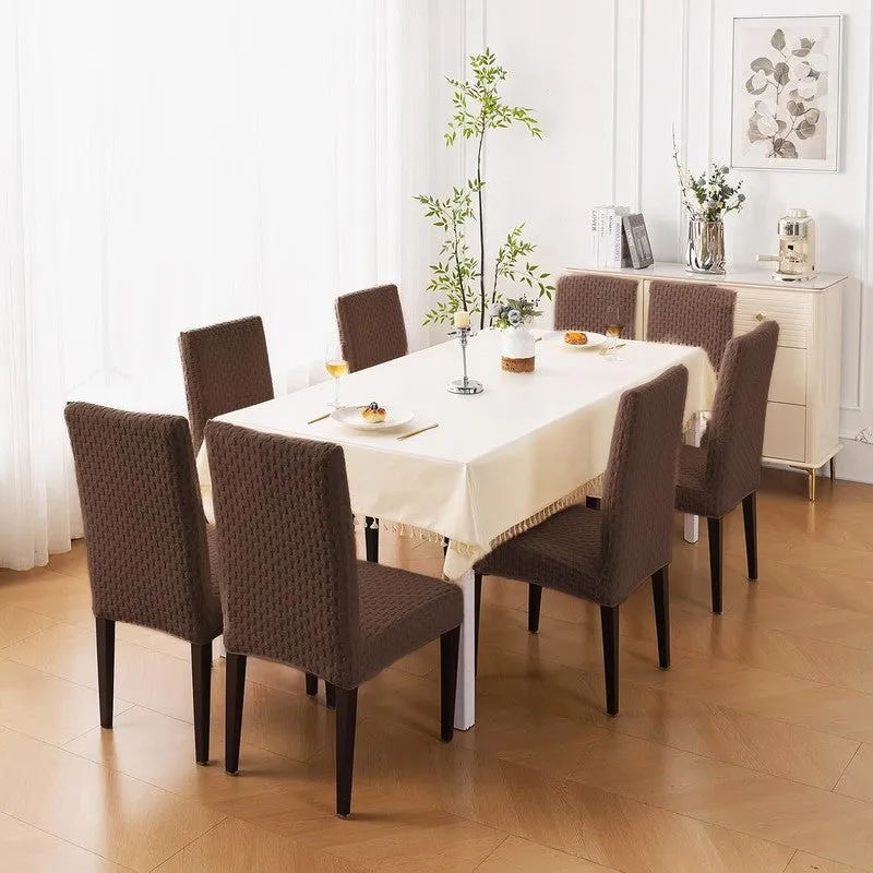 Nexo Neat Fit Chair Cover (Brown) - Set Of Eight media 1