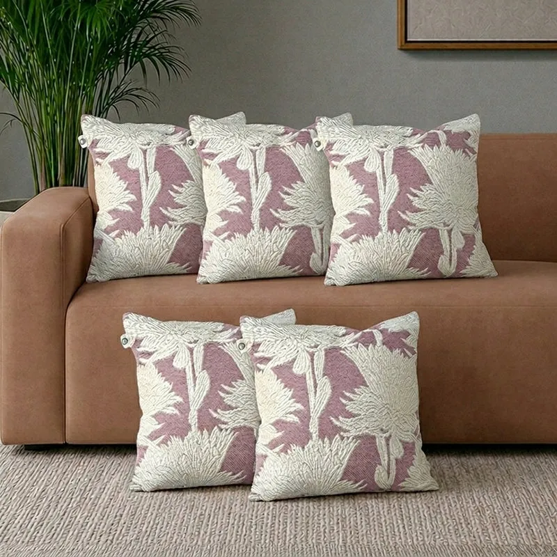 Nestle Weave Tufted Cushion Cover Set - Set Of Five media 1