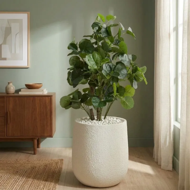 Olivra Floor Planter - White - 4