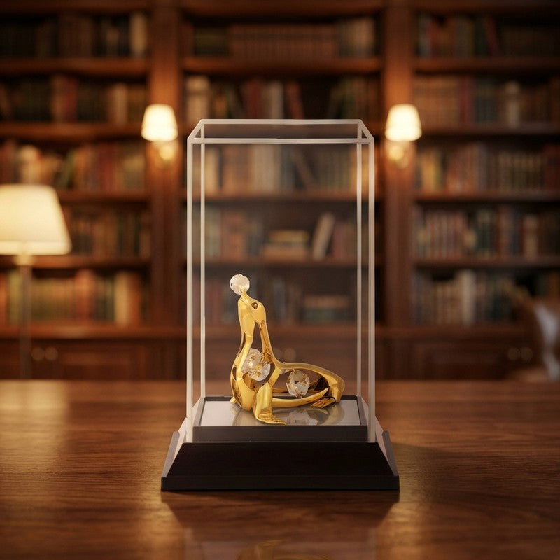 Golden Seal 24K Gold Plated Mild Steel Showpiece