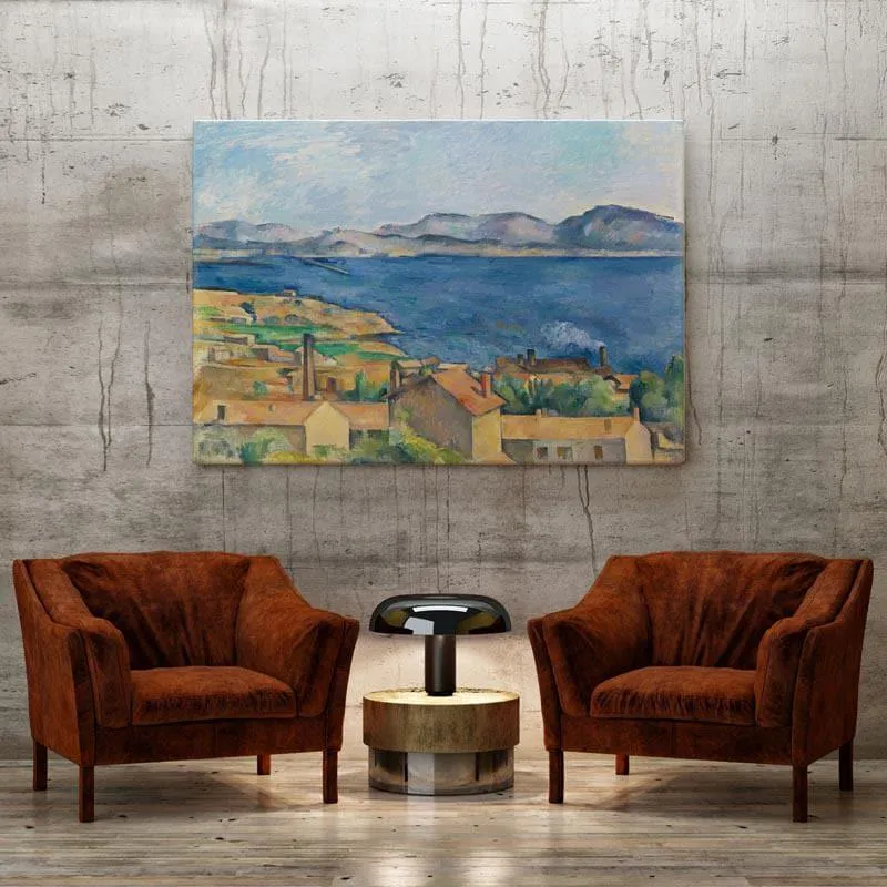 Marseille Canvas Painting - Paul Cezanne - Gallery Wrap media 3