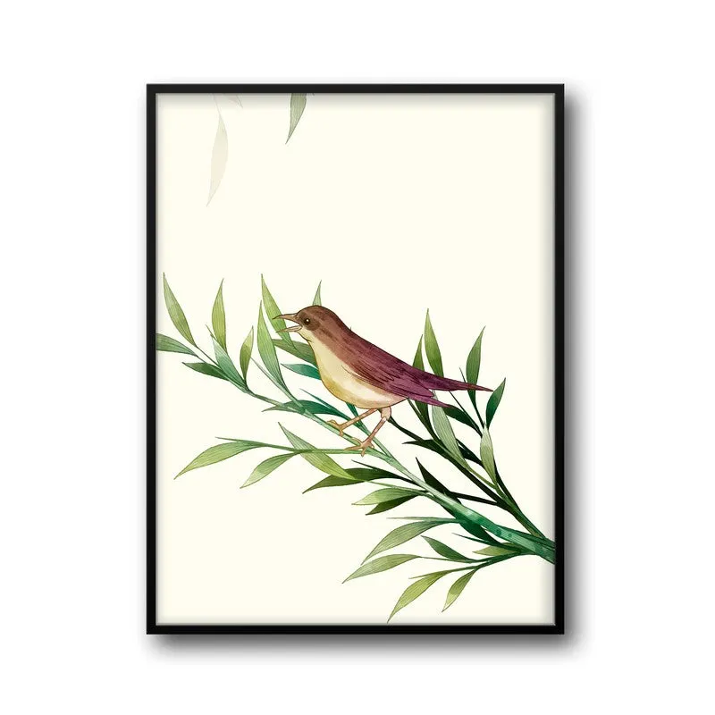 Tranquil Perch Botanical Archival Paper Wall Art With Frame media 5