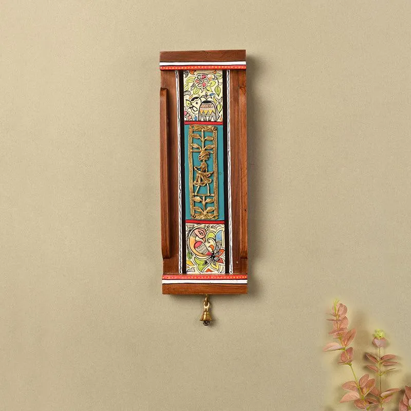 Mati Kala Wooden Wall Accent - Blue media 1
