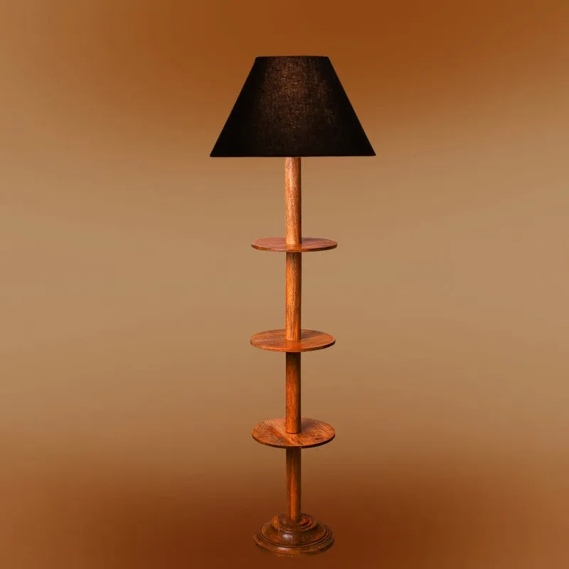 EclipseNova Light Wooden Floor Lamp - Black media 7