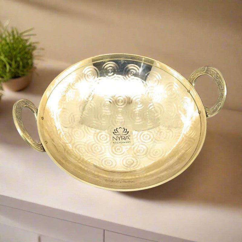 RasoiAura Brass Kadhai - 1200 mL media 3