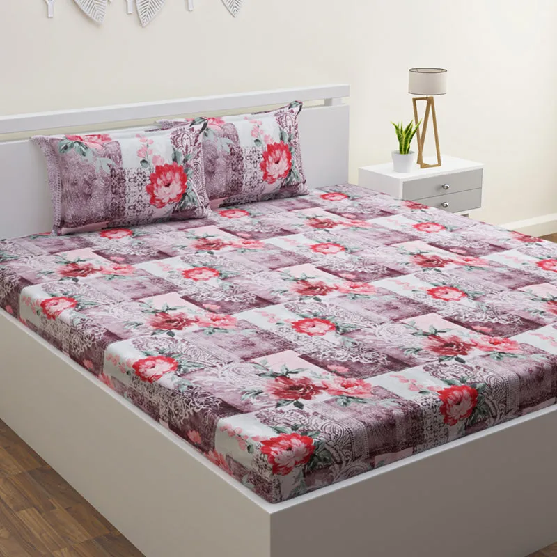 Nimisha Printed Cotton Bedsheet - 220 TC media 1