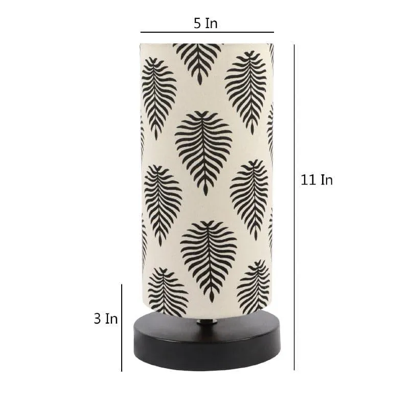 Tropica Torine Fabric Table Lamp - Black,White media 5
