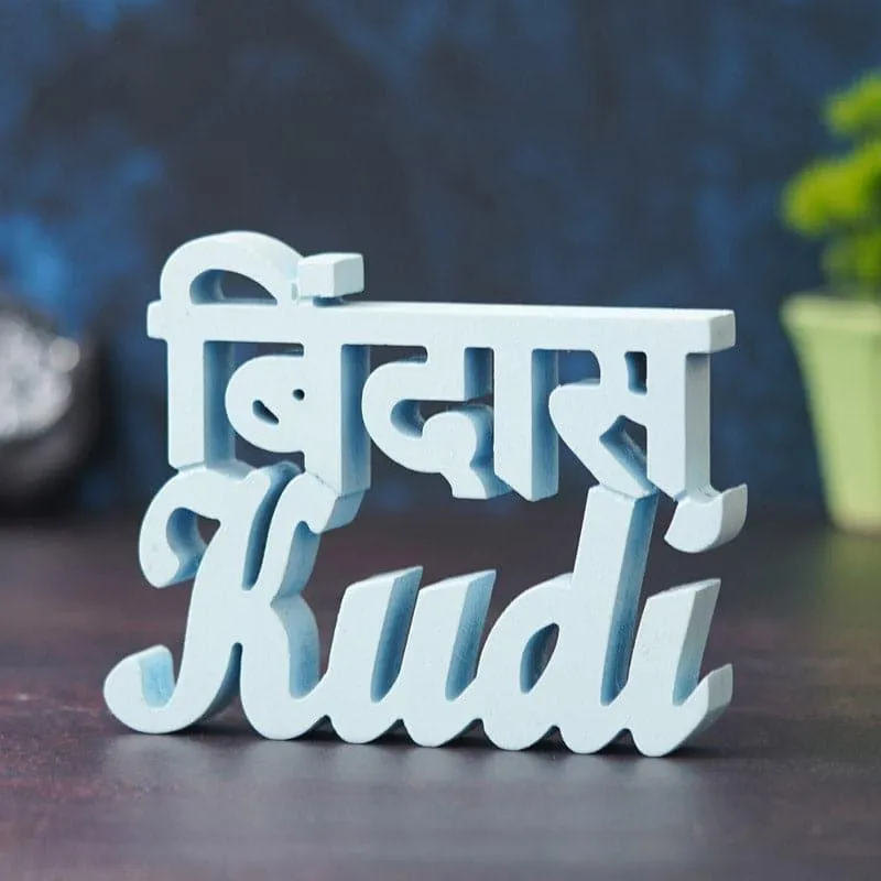 Bindas Kudi Typography Showpiece media 1