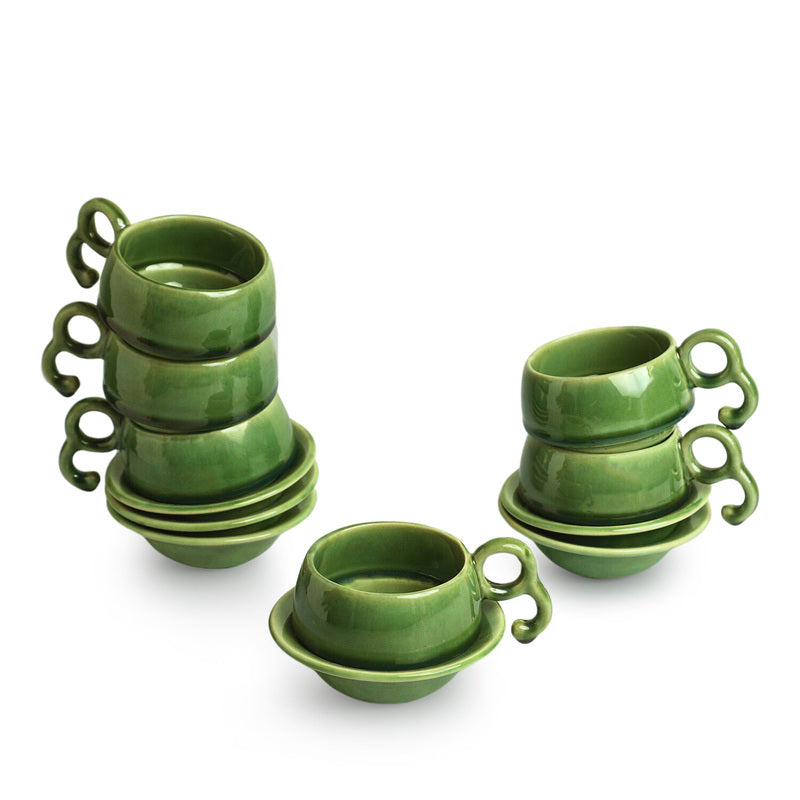 Eita Ceramic Tea Cup (120 mL Each) -  Set of Six media 3