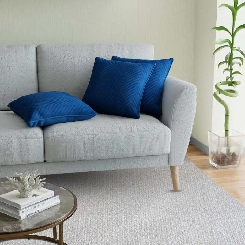 Chevron Cushion Cover (Blue) - Set Of Five media 1