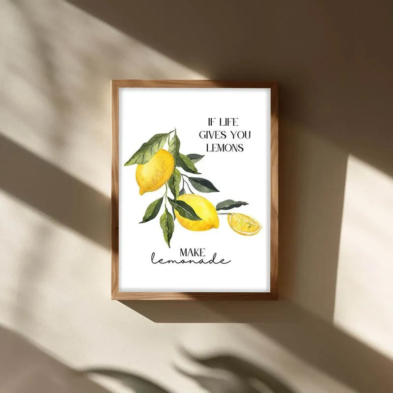 Yelllow Zest Archival Canvas Wall Art - Brown media 3