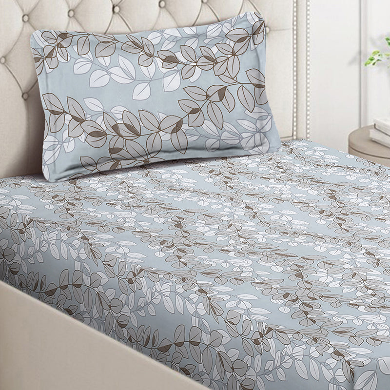 Climbing Vines Floral Bedsheet - 130 GSM media 4