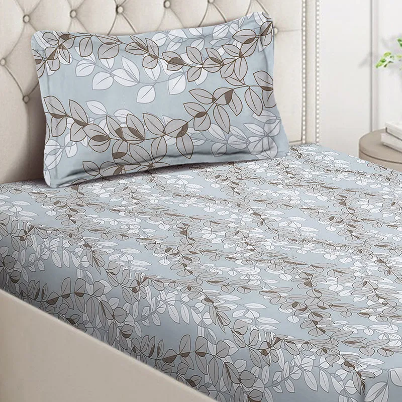 Climbing Vines Floral Bedsheet - 130 GSM media 4