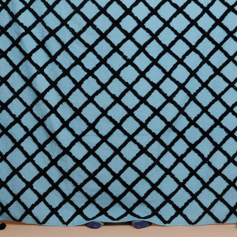 Grid Tufted Cotton Throw media 4