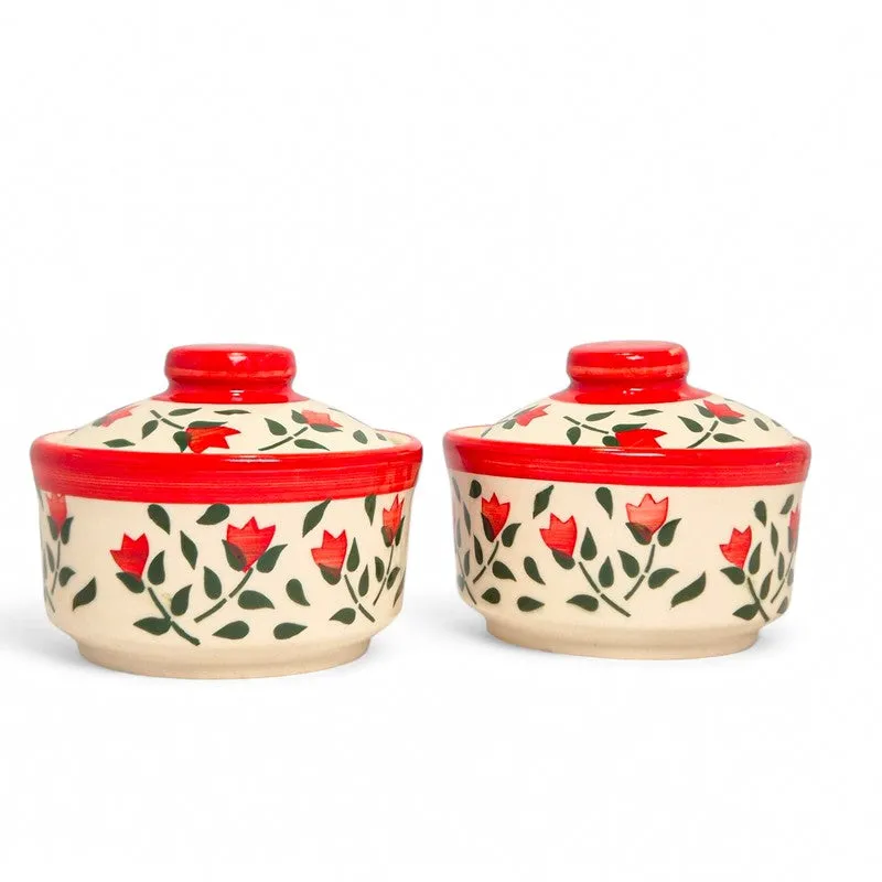 Florian Ceramic Serving Bowl (300 mL) - Set Of Two media 3