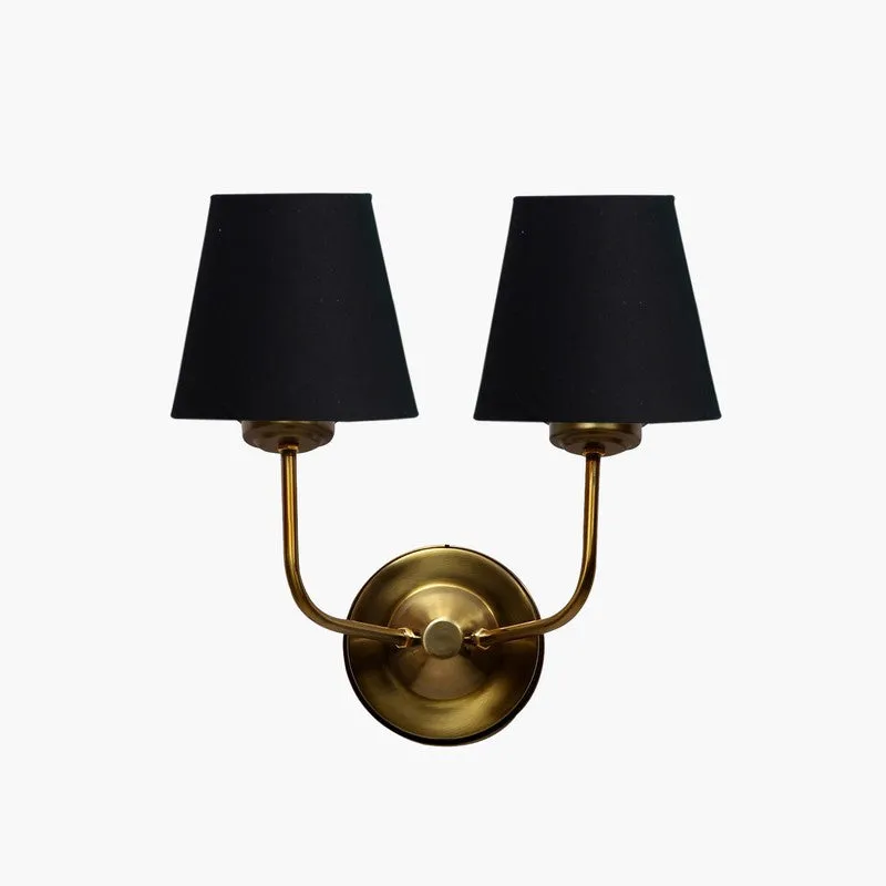 Lumoire Duo Cone Metal Wall Lamp - Gold,Black media 5