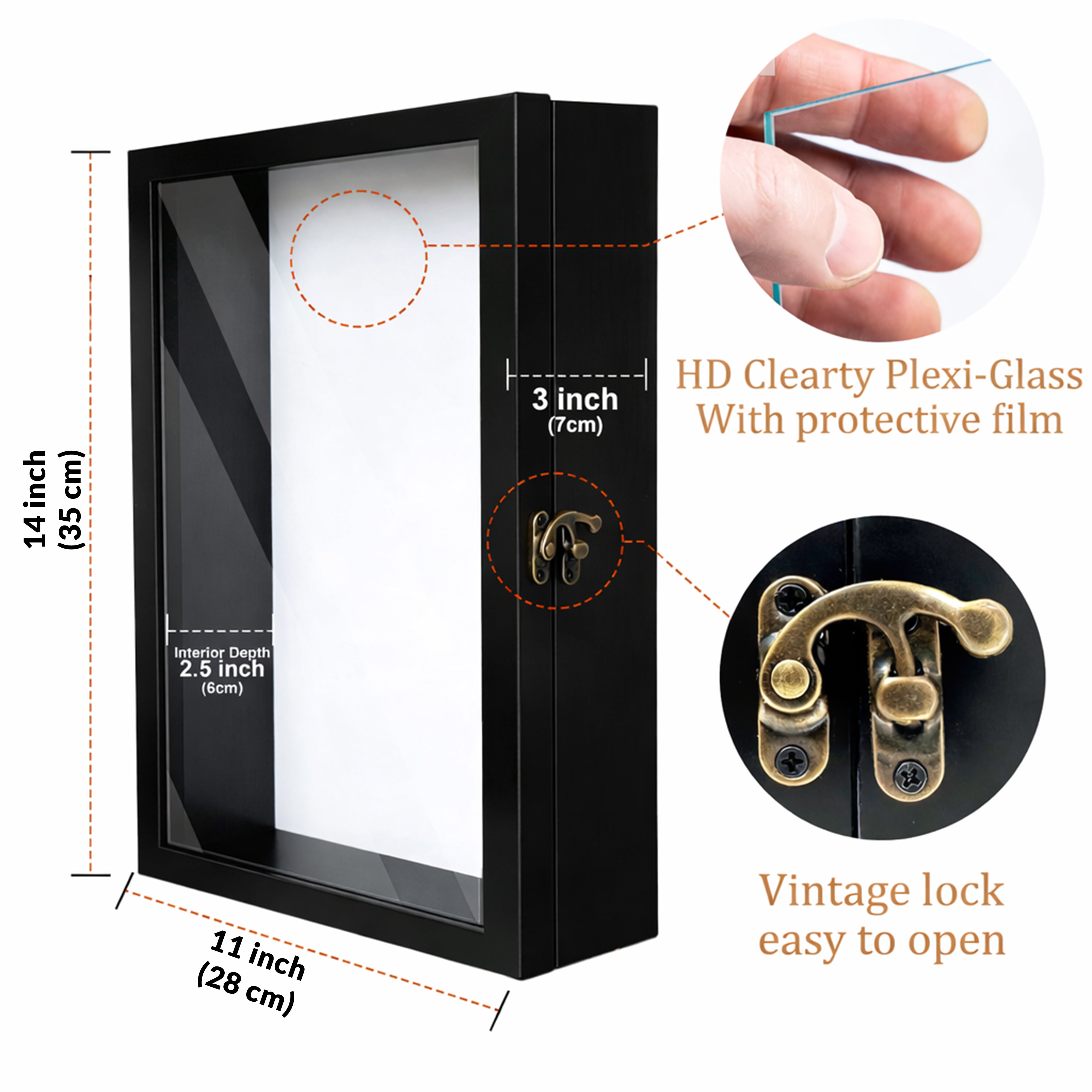 WoodEdge MDF Shadow Box - Black media 4