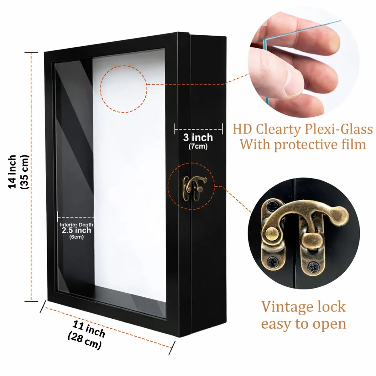 WoodEdge MDF Shadow Box - Black media 4