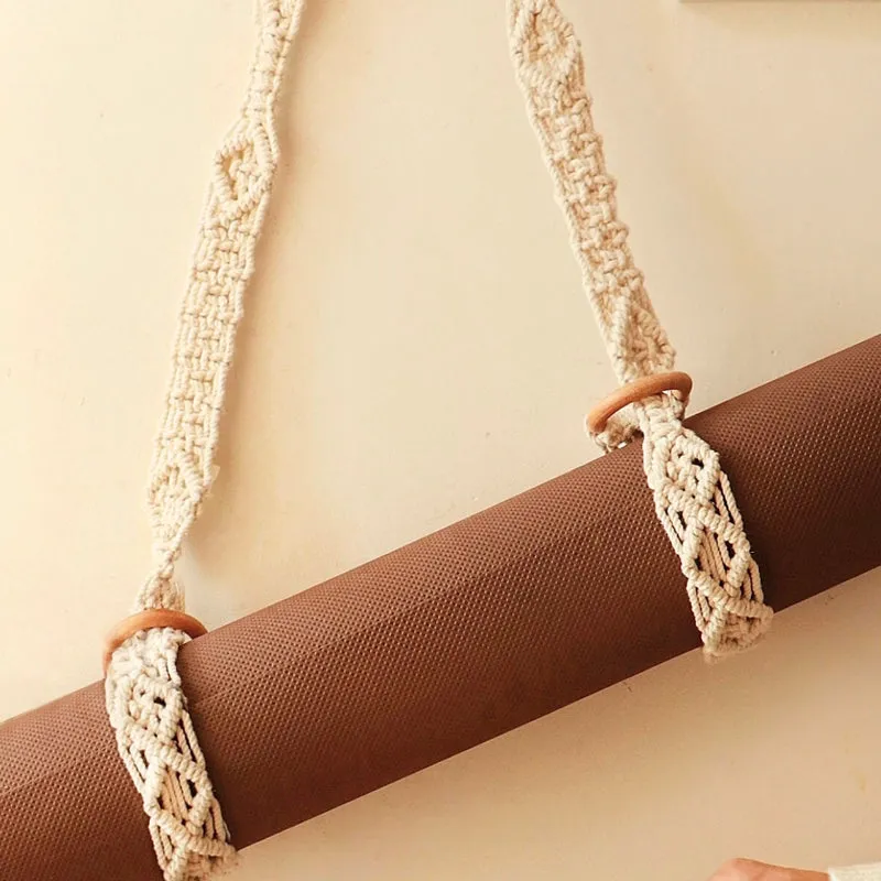 Gypsy Loop Macrame Yoga Mat Strap media 5