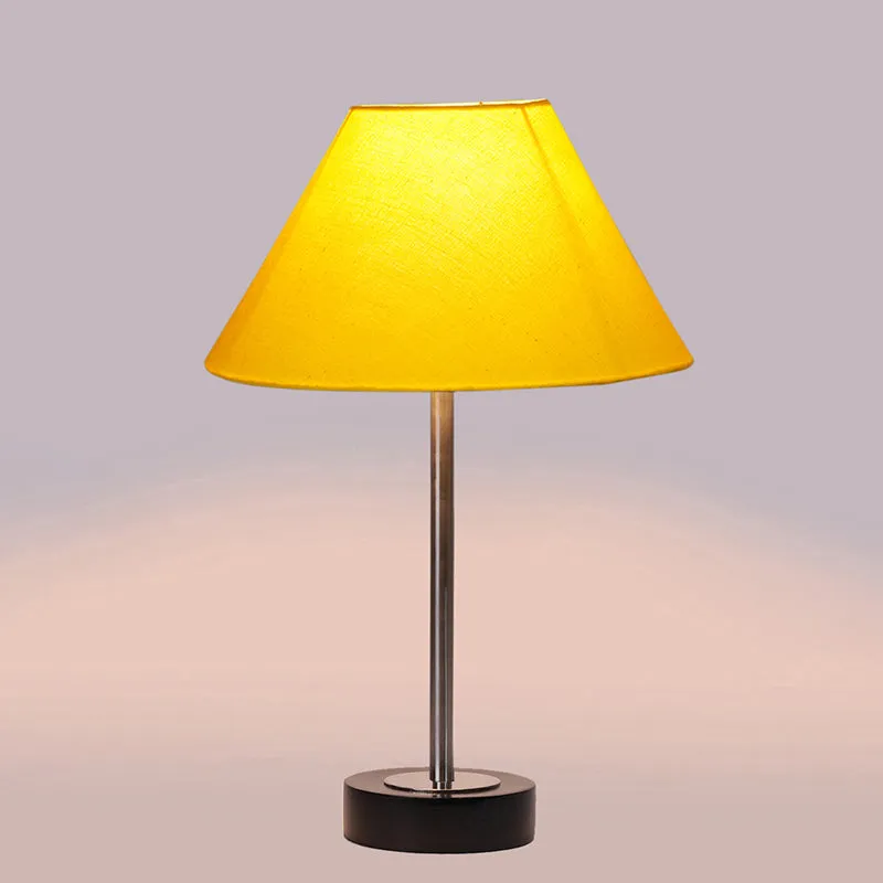 Cotin II Rodin Wooden Table Lamp - Yellow,Silver,Black media 5