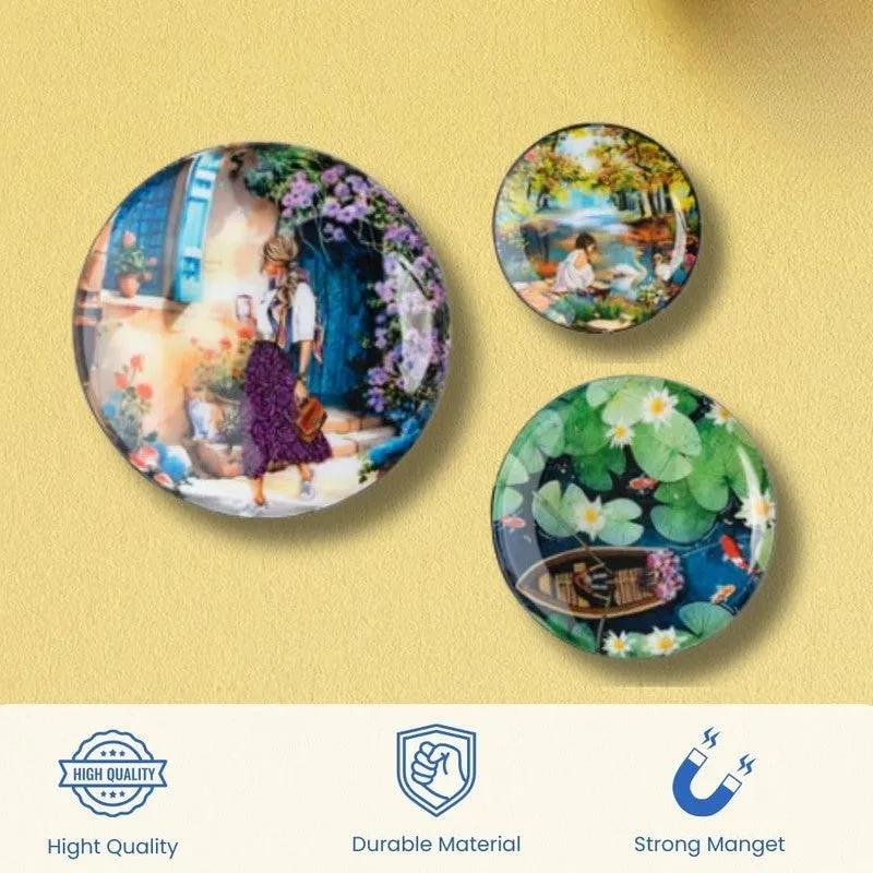 Celestial Meadow Fridge Magnet - Set Of Three media 3