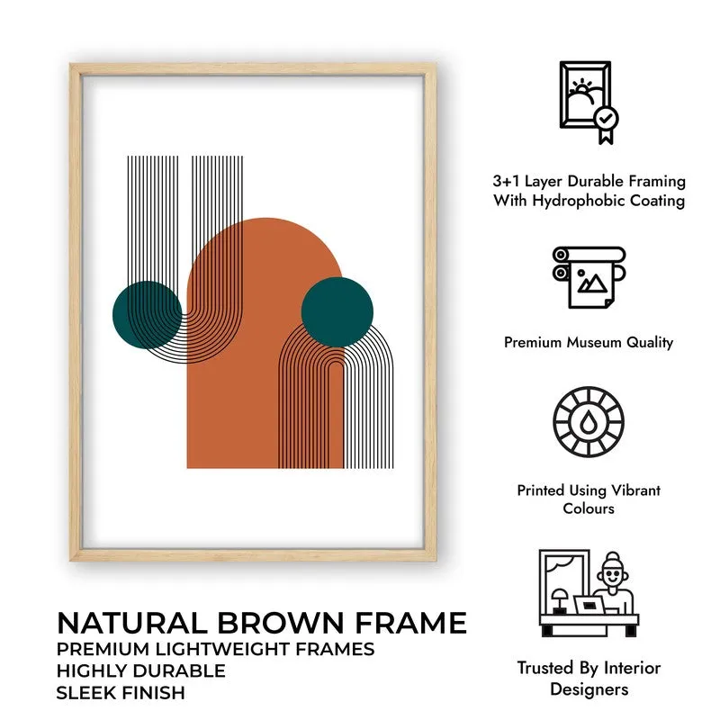Zenith Canvas Wall Painting With Brown Frame media 9