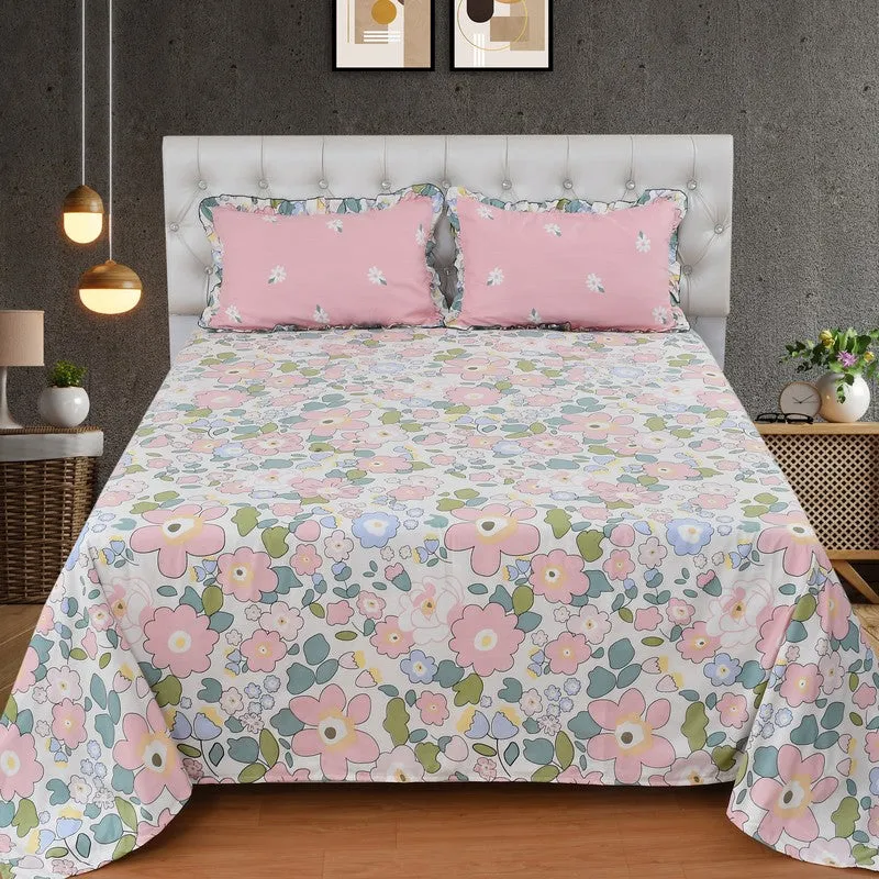 Pushp King Microfiber Bedsheet - 150 GSM media 3