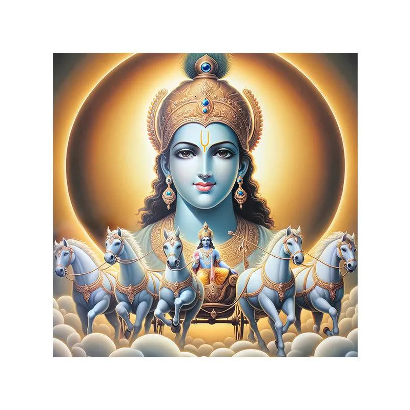 Celestial Chariot Wall Painting media 4