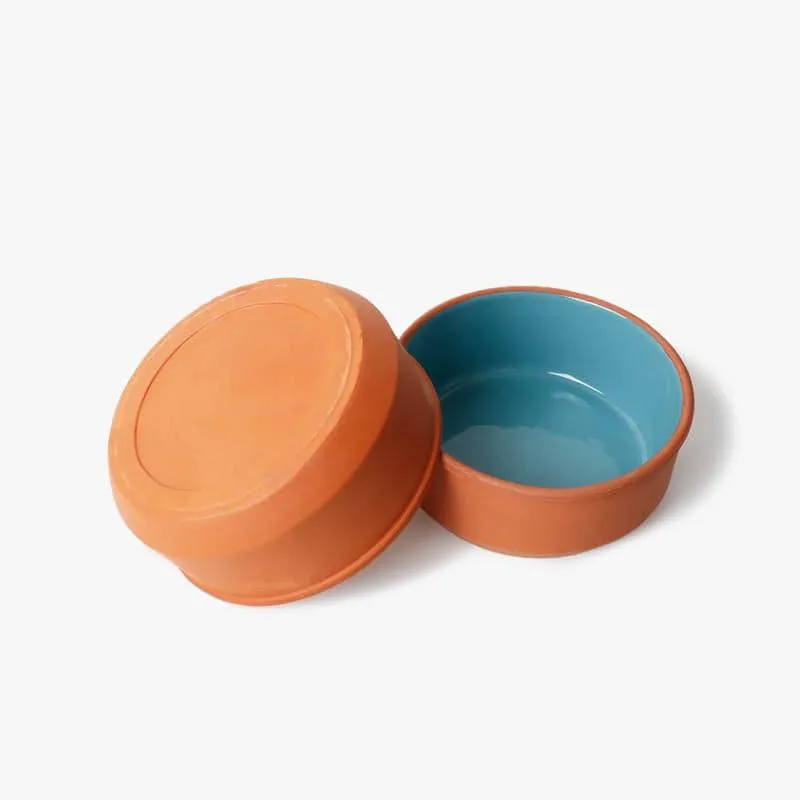 Terracotta Tale Bowl (Yellow & Blue) - Set Of Two media 4