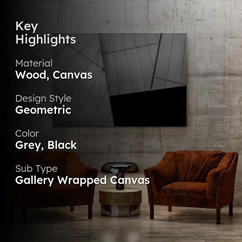 Shot Of Bolted Metal Canvas Painting - Gallery Wrap media 2