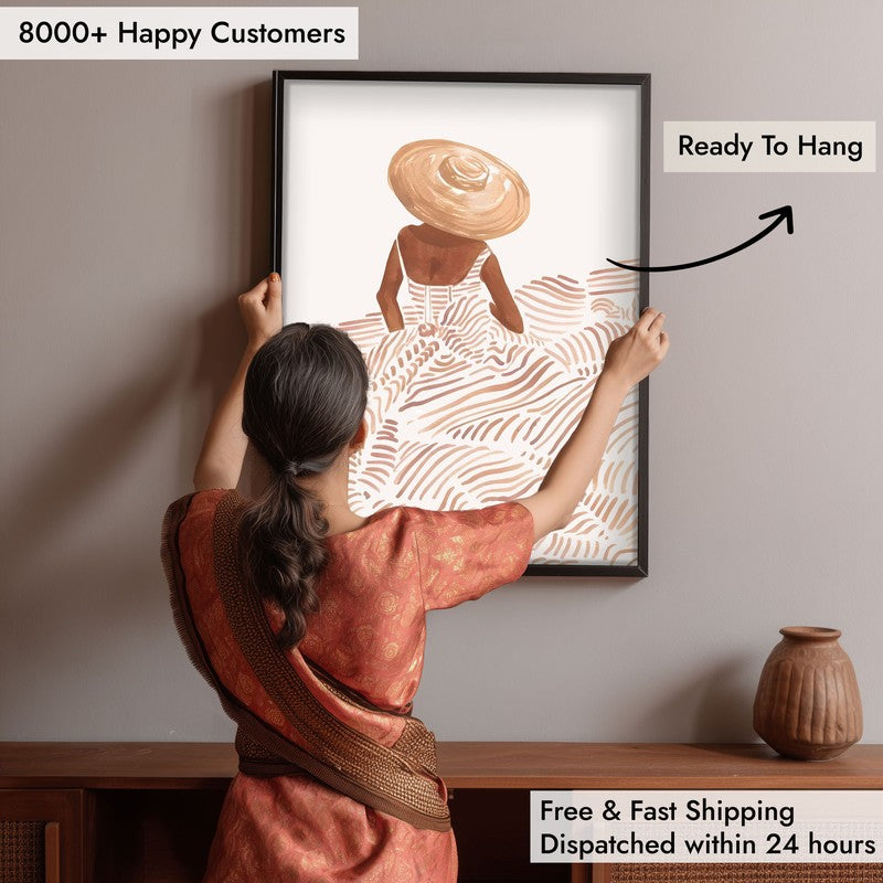 Serene Archival Canvas Wall Art - Black Frame media 6