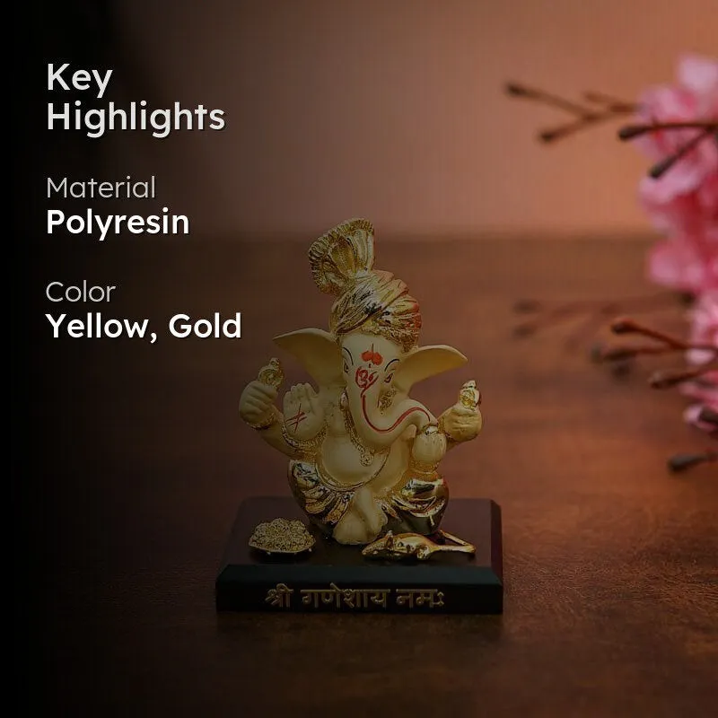 Vakratunda Idol- Yellow/Gold media 2