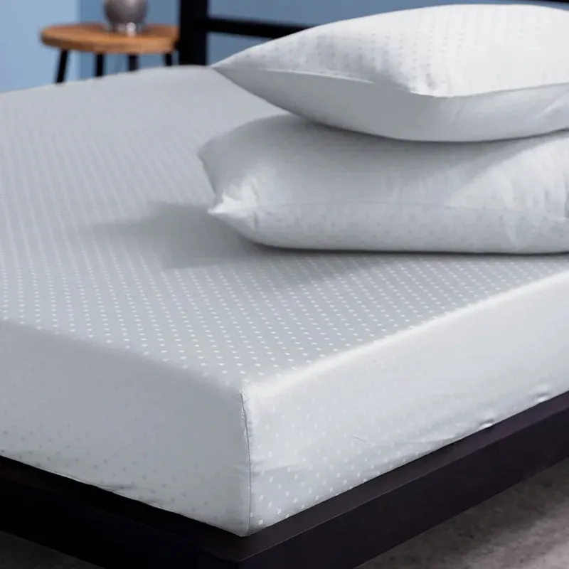 Swiss Dot Cotton Pillow Cover (White,500TC) - Set Of Two media 4