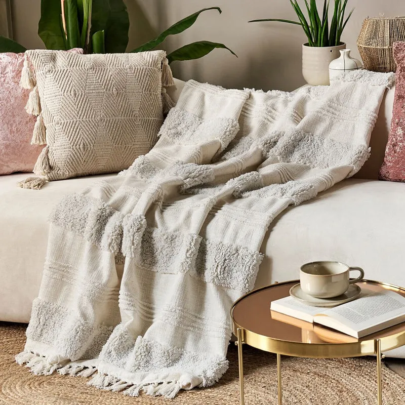 Fringe Edit Cotton Throw media 1