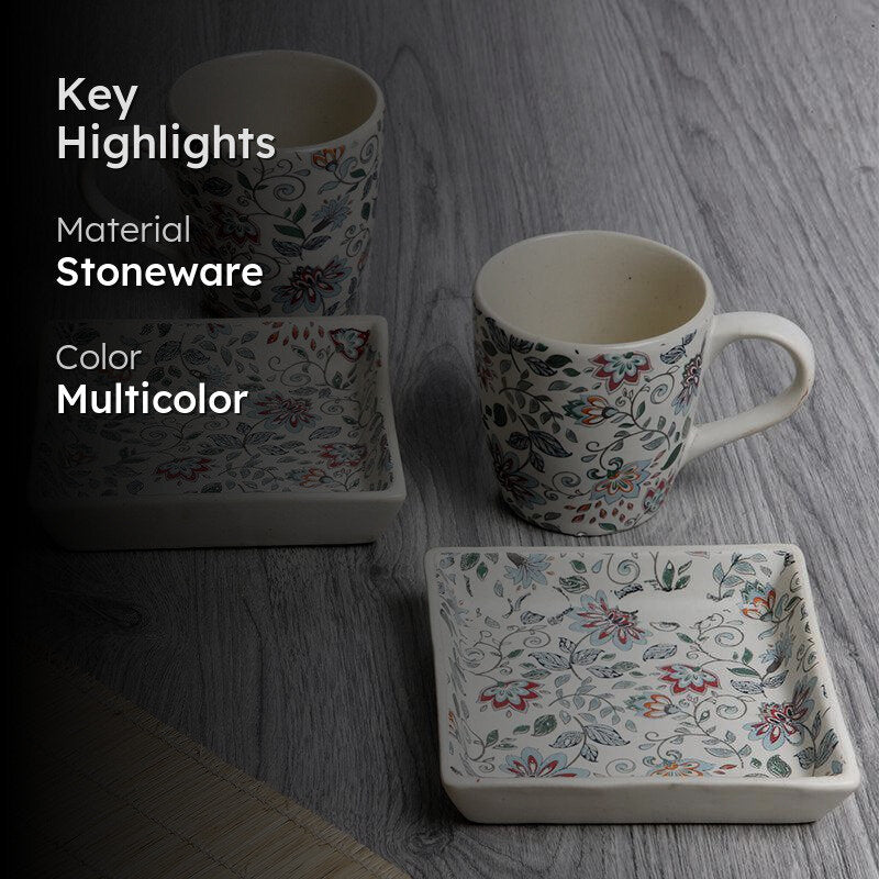 Fantora Ethnic Mug (220 ML) - Four Piece Set media 2