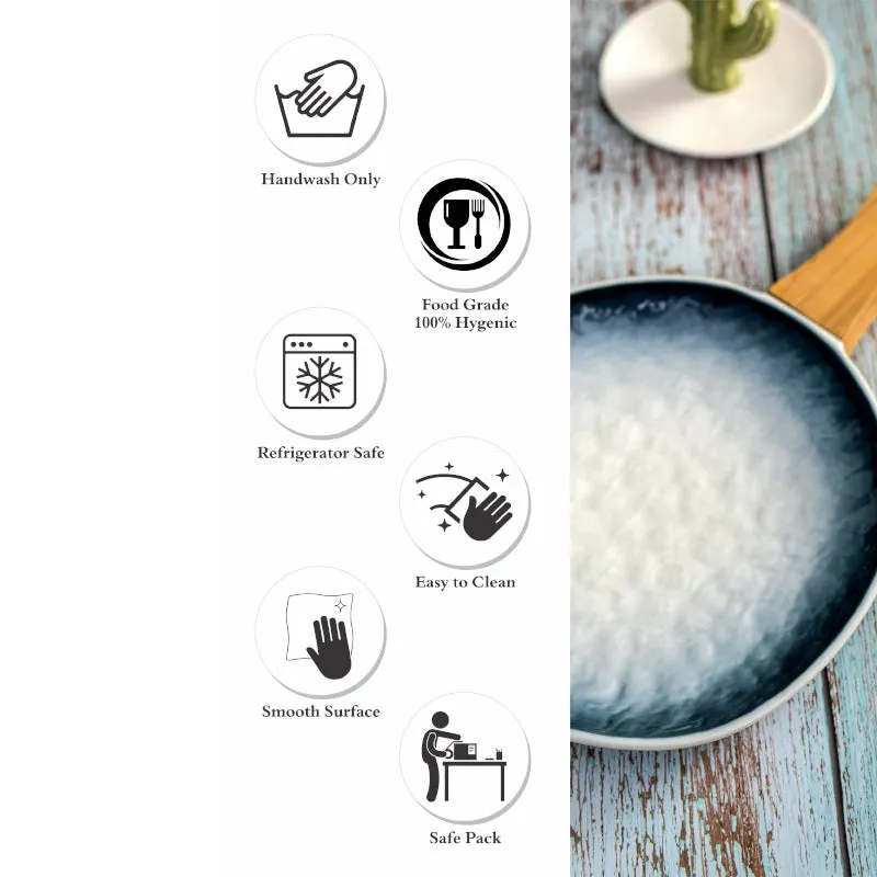 Nomura Abstract Porcelain Platter - Blue media 5