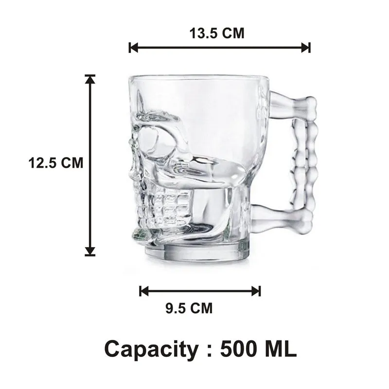 SkullBrew Beer Mug (550 mL) - Set Of Two media 6