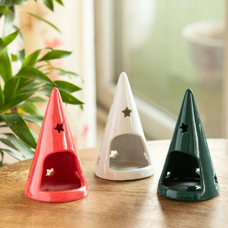 Casa Form Handpainted Tealight Holder - Set Of Three media 3