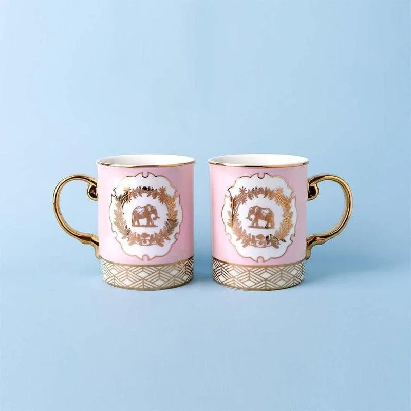 Tusker Porcelain Coffee Mug (450 mL Each) - Set of Two media 1