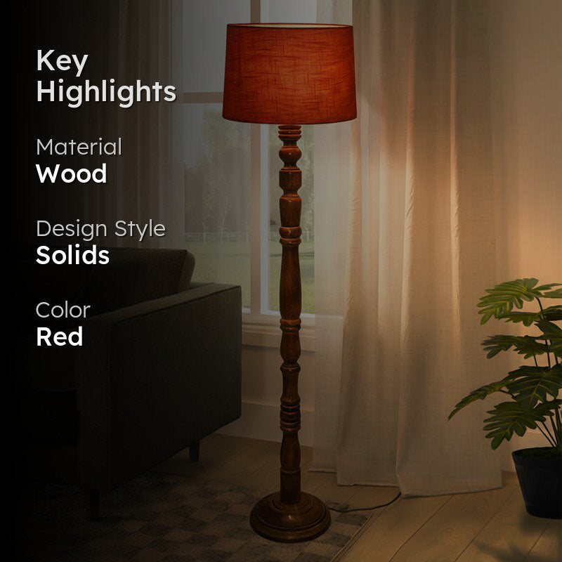 Elfin Curve Floor Lamp - Red media 2