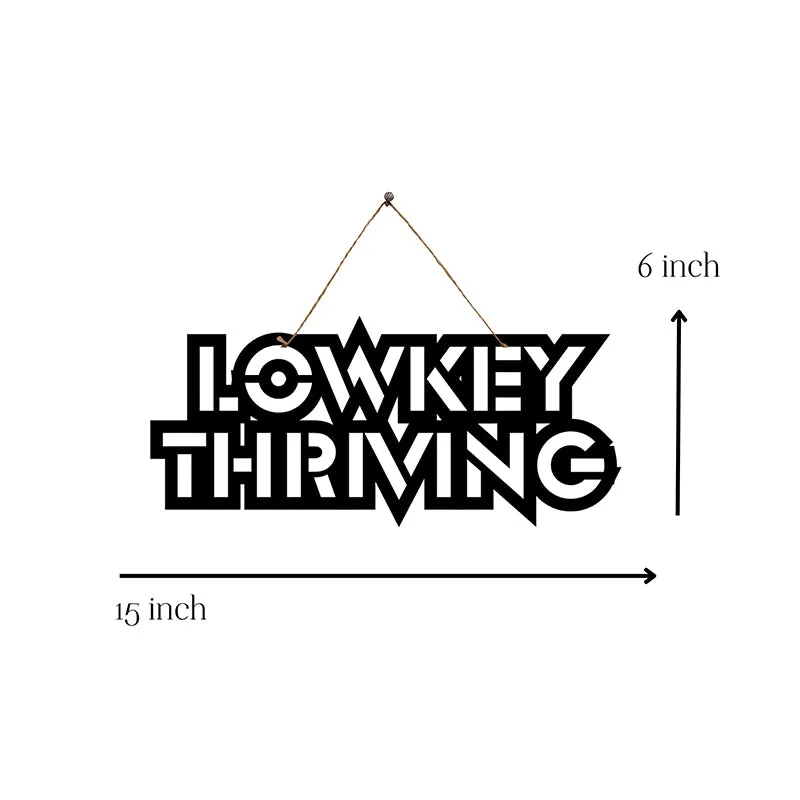 Lowkey Thriving Mild Steel Wall Accent media 5