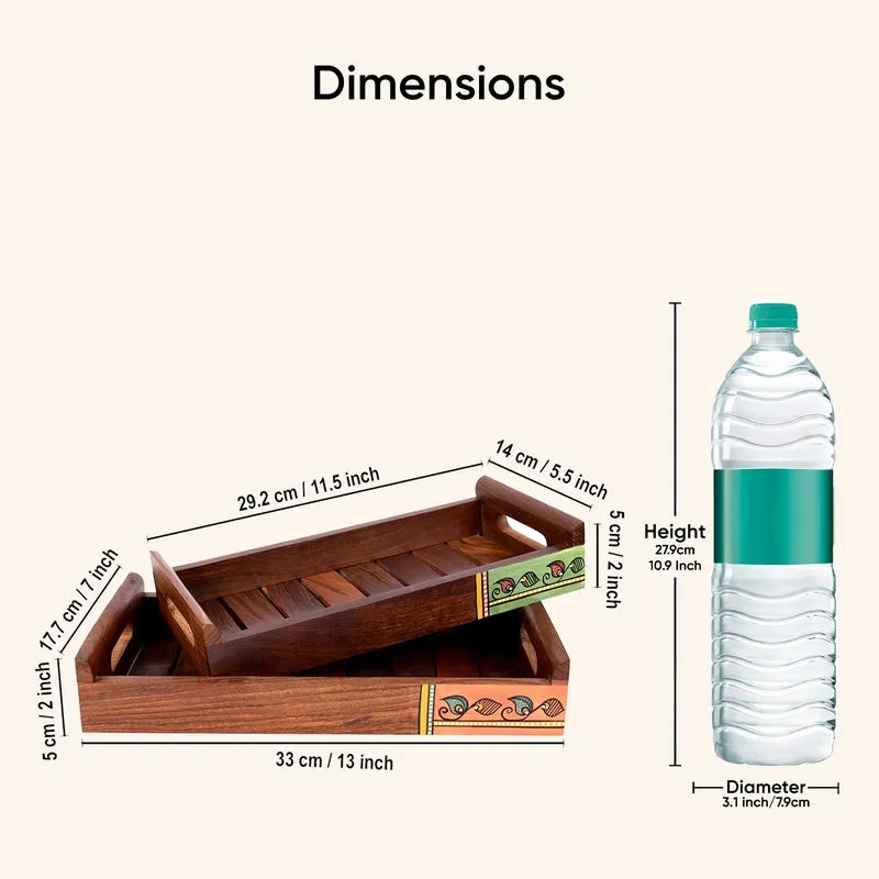 Aena Wooden Tray - Set Of Two media 10