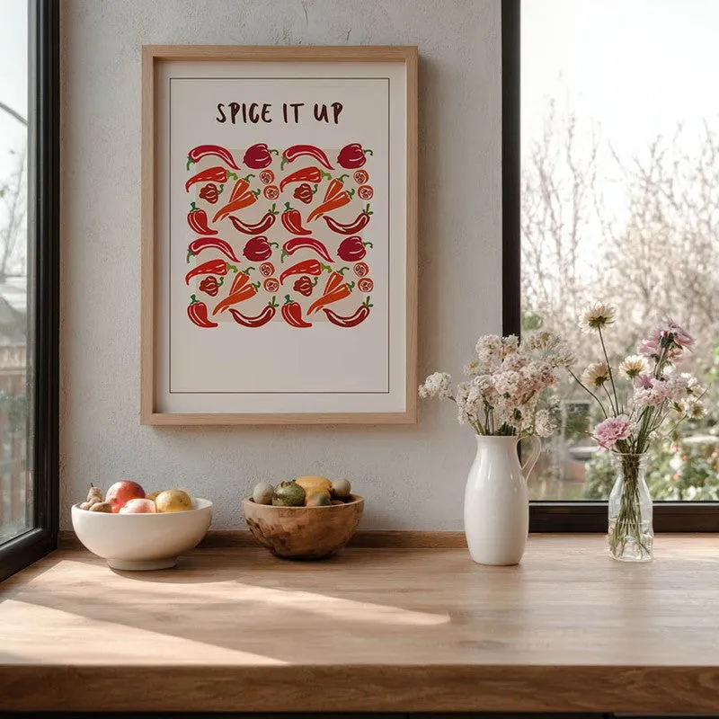 Spice it Up Archival Canvas Wall Art - Brown media 6