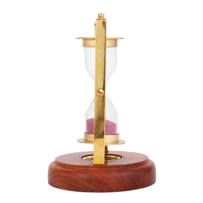Peppy Hourglass Glass Showpiece media 4