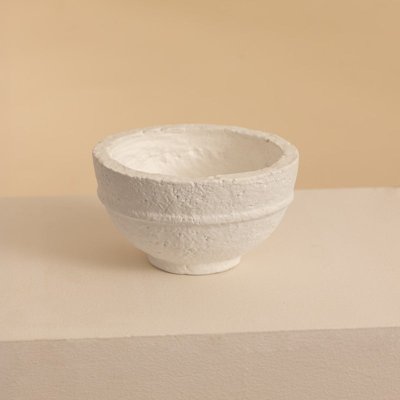 Fig Living Paper Mache Bowl - 001 (Off-White) media 5