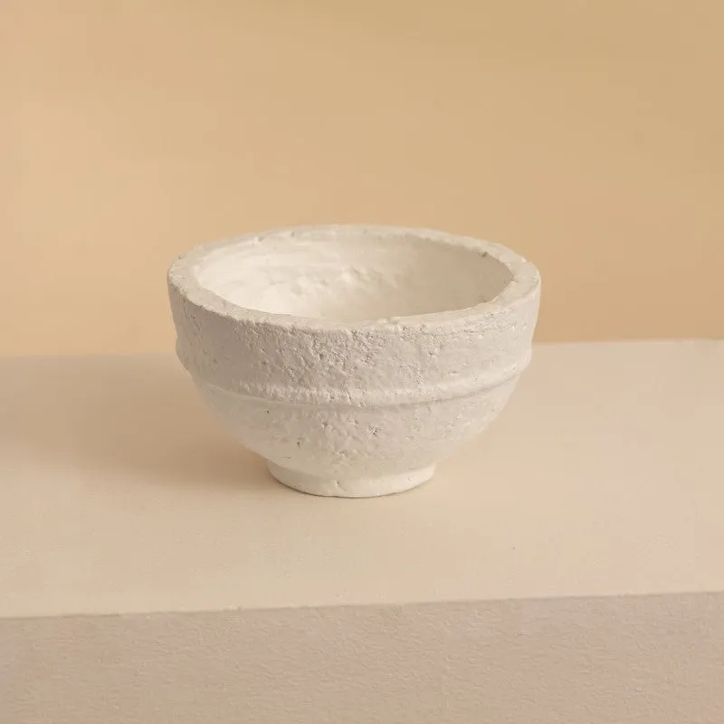 Fig Living Paper Mache Bowl - 001 (Off-White) media 5